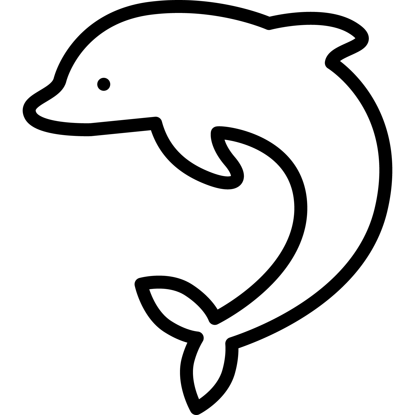 Summer Beachy Graphic Icons_Dolphin